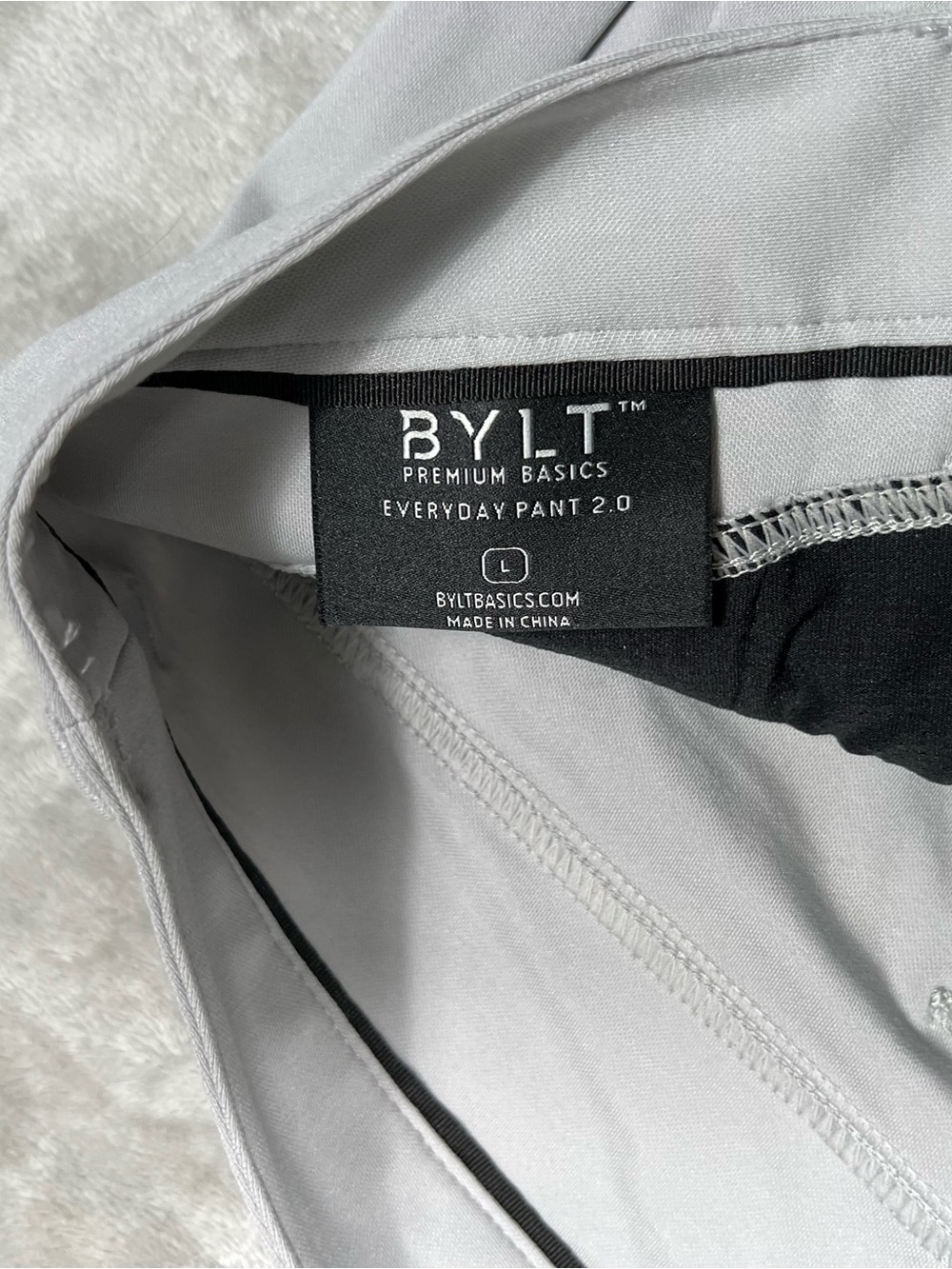 NWT BYLT Everyday Pant 2.0 Mens L (33x30) Gray Stretch Performance Trousers - Picture 3 of 8